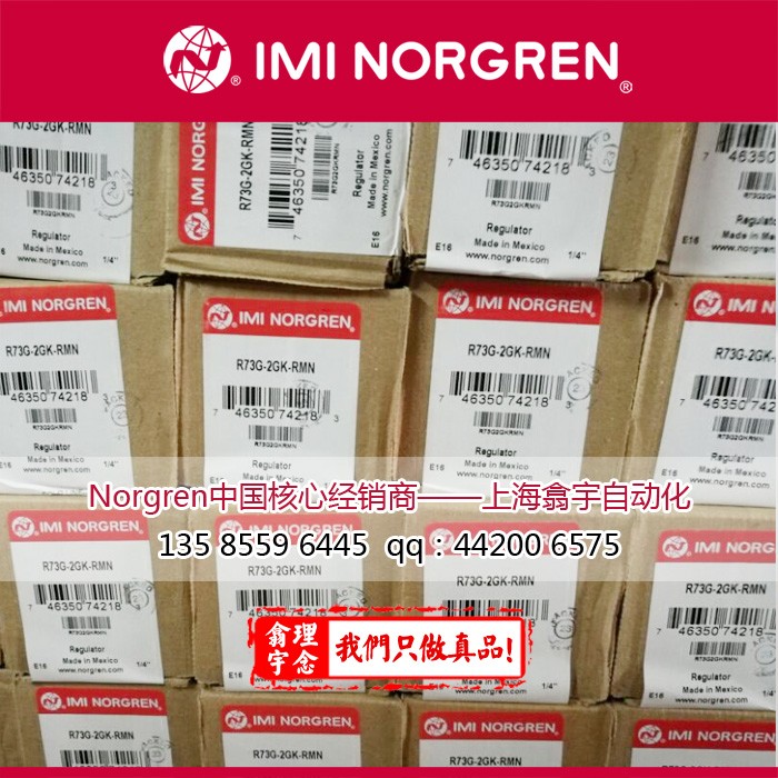 Norgren诺冠R73G调压阀(减压阀)R73G2GKRMN