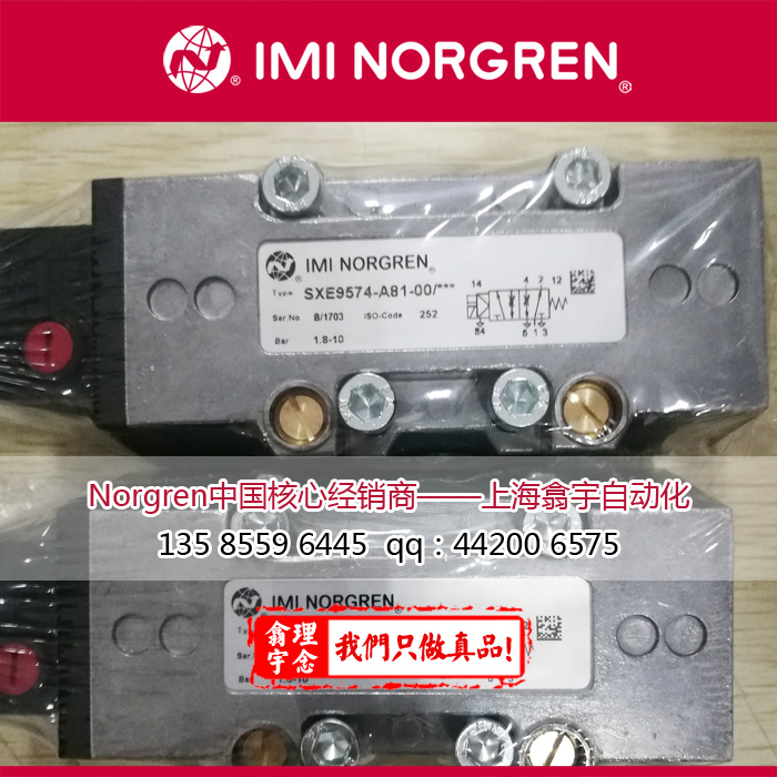 SXE9574-180-00B,Norgren ISO STAR底板阀